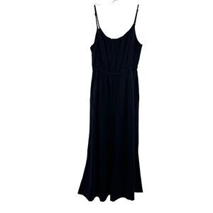Haute Hippie Women's Sleeveless Maxi Linen Dress Navy Size Small New